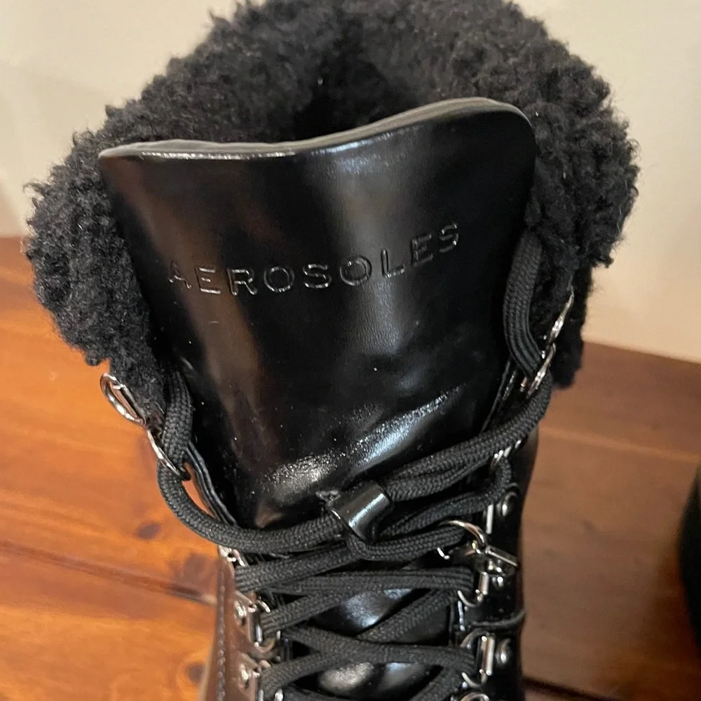 Aeropostale Black Leather Boots - Picture 2 of 7